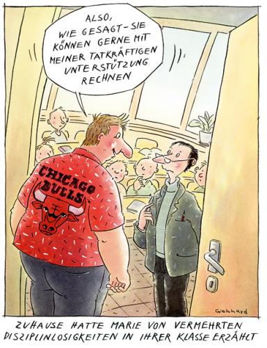 Cartoon: ... (medium) by Gebhard tagged eltern,schule,lehrer,kinder,