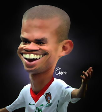 Cartoon: Pepe (medium) by Quidebie tagged pepe,real,madrid,soccer,voetbal,caricature,karikatuur,fun,funny