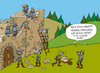 Cartoon: Burgspiele (small) by Wolfgang tagged burg,ritter,angriff,spiele,steine