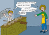 Cartoon: Neulich in der Bäckerei (small) by Wolfgang tagged bäcker,bäckerei,lehrling,ofen,brot,chefin