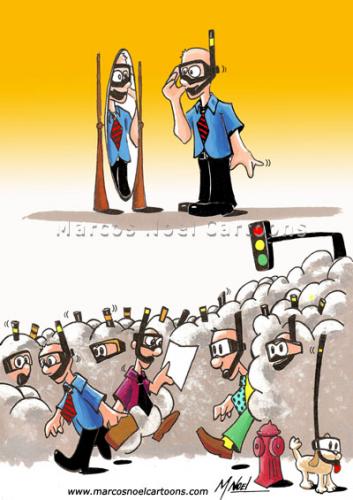 Cartoon: Urban Pollution (medium) by Marcos Noel tagged nature,political,world,pollution