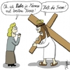 Cartoon: Jesus sein Kreuz (small) by KAYSN tagged jesus,kreuz