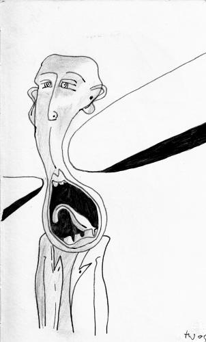 Cartoon: Druck (medium) by Tobias Wolff tagged presure,schraubstock,stress,alltag
