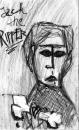 Cartoon: Jack the RIPPER (small) by Tobias Wolff tagged bad,murderer,killer,mörder,böser,mensch,knochen,bone,