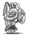 Cartoon: Surfer Dude cartoon character (small) by Coghill Cartooning tagged man,surfer,surfboard,cartoon,character,design