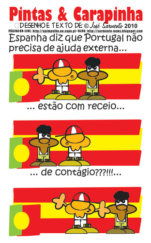 Cartoon: Ajuda Externa (medium) by jose sarmento tagged ajuda,externa