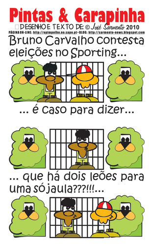 Cartoon: Eleicoes leoninas (medium) by jose sarmento tagged eleicoes,leoninas