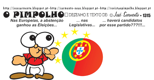 Cartoon: O Pimpolho (medium) by jose sarmento tagged jose,sarmento,pimpolho