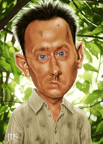 Cartoon: Ben (medium) by JMSartworks tagged caricature,actors,filmmakers,hollywood,paintool,sai,painter