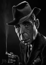 Cartoon: Bogart (small) by JMSartworks tagged caricature,actors,filmmakers,hollywood,paintool,sai,painter
