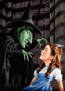 Cartoon: Dorothy and the Witch (small) by JMSartworks tagged caricature,actors,filmmakers,hollywood,paintool,sai,painter