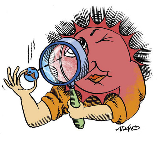 Cartoon: calentamiento global (medium) by adancartoons tagged calentamiento,global,adan