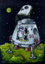Cartoon: Hi-tech (small) by Liviu tagged moon,door,technology,