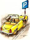Cartoon: P (small) by Liviu tagged car parking sign 