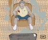 Cartoon: Tv kills the brain (small) by gianluca tagged television