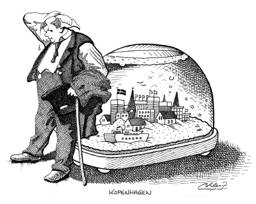 Cartoon: Kopenhagen (medium) by Pohlenz tagged klimagipfel,kopenhagen,kopenhagen,klimakonferenz,klimawandel,erderwärmung,verhandlungsklima,frostig,klima,globale erwärmung,umwelt,natur,globale,erwärmung