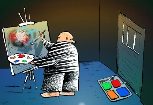 Cartoon: art (medium) by oguzgurel tagged humor