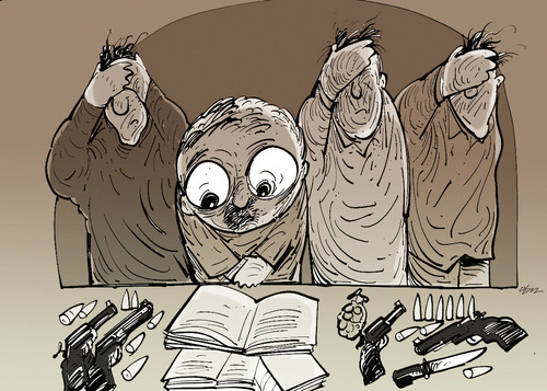 Cartoon: book (medium) by oguzgurel tagged humor