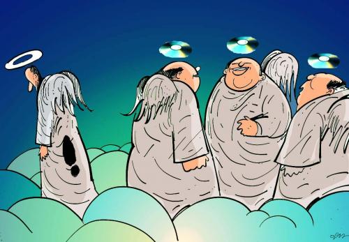 Cartoon: cd (medium) by oguzgurel tagged humor