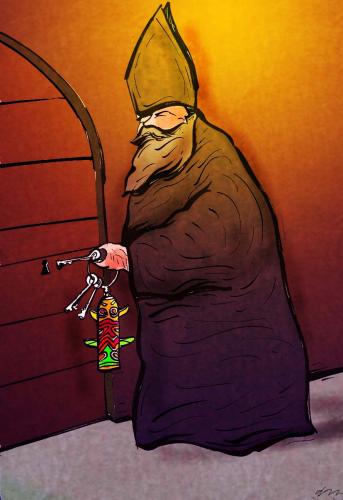 Cartoon: cotter (medium) by oguzgurel tagged humor
