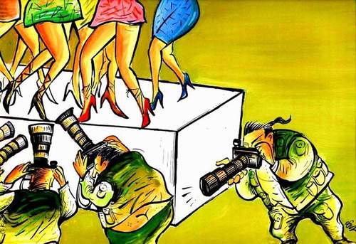 Cartoon: media (medium) by oguzgurel tagged humor
