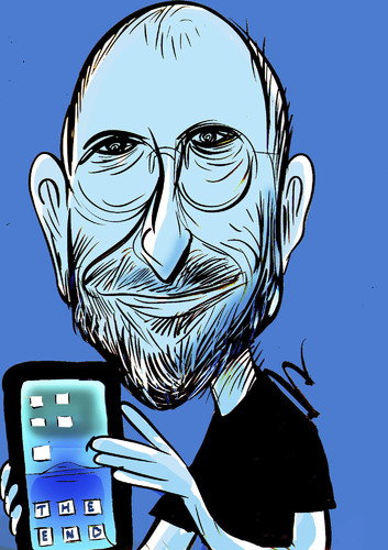 Cartoon: steve jobs (medium) by oguzgurel tagged portrait