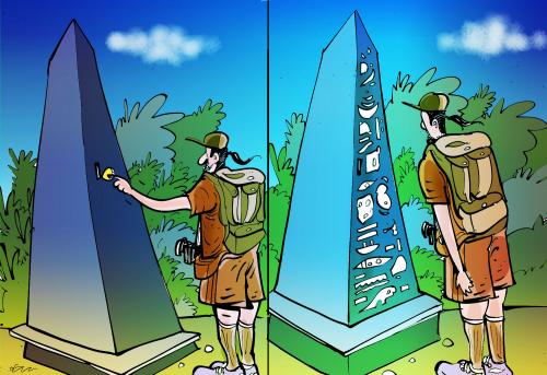 Cartoon: tourism (medium) by oguzgurel tagged humor