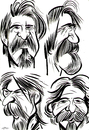 Cartoon: mehmet köroglu portrait (small) by oguzgurel tagged humor