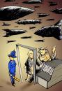 Cartoon: security (small) by oguzgurel tagged humor