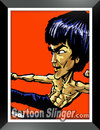 Cartoon: Bruce Lee Caricature (small) by domarn tagged bruce,lee,cartoon,caricature,celebrity,caricatures
