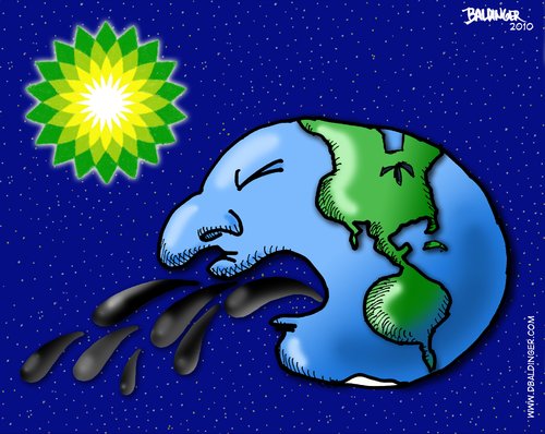 Cartoon: BP (medium) by dbaldinger tagged bp,oil,gulf,disaster