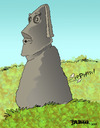 Cartoon: Easter Island Gas (small) by dbaldinger tagged monuments,idols,sculpture,ancient,mysterious,easter,island,head