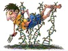 Cartoon: GMO Danger (small) by dbaldinger tagged gmo agriculture farming dna hazards