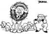Cartoon: March Lion (small) by dbaldinger tagged calendar,lion,sheep,animals,