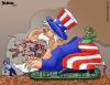 Cartoon: War Machine (small) by dbaldinger tagged gaza war uncle sam usa israel palestine