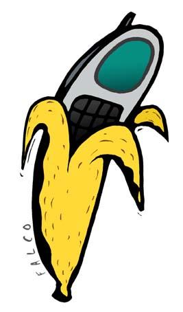 Cartoon: bananaphone (medium) by alexfalcocartoons tagged bananaphone