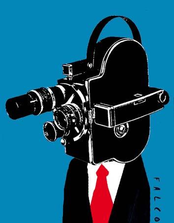 Cartoon: cameraman (medium) by alexfalcocartoons tagged cameraman