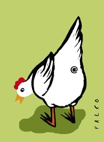Cartoon: chicken (medium) by alexfalcocartoons tagged chicken