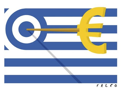 Cartoon: EuroGreek (medium) by alexfalcocartoons tagged eurogreek