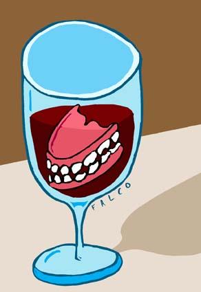 Cartoon: false teeths (medium) by alexfalcocartoons tagged false,teethsq