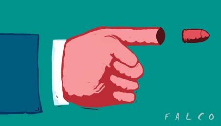 Cartoon: finger (medium) by alexfalcocartoons tagged finger