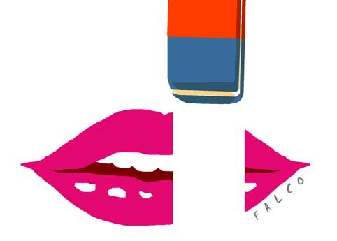 Cartoon: lips (medium) by alexfalcocartoons tagged lips