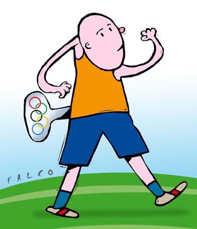 Cartoon: olympic string (medium) by alexfalcocartoons tagged olympic,string