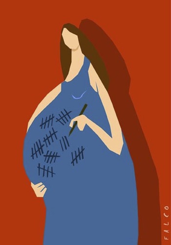 Cartoon: pregnancy (medium) by alexfalcocartoons tagged pregnancy
