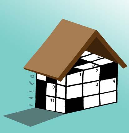 Cartoon: puzzle house (medium) by alexfalcocartoons tagged puzzle,house