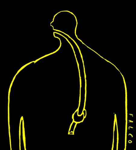 Cartoon: stomach (medium) by alexfalcocartoons tagged stomach,hunger,food