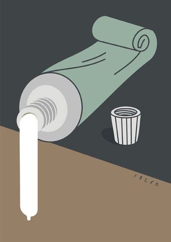 Cartoon: toothpaste (medium) by alexfalcocartoons tagged toothpaste