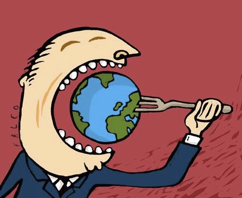 Cartoon: worldeater (medium) by alexfalcocartoons tagged worldeater