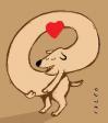 Cartoon: dog (small) by alexfalcocartoons tagged dog,narcicism,love