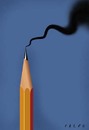 Cartoon: pencil (small) by alexfalcocartoons tagged pencil